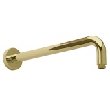 BC Designs Victrion Brushed Gold Straight Wall Mounted Shower Arm Cut Out